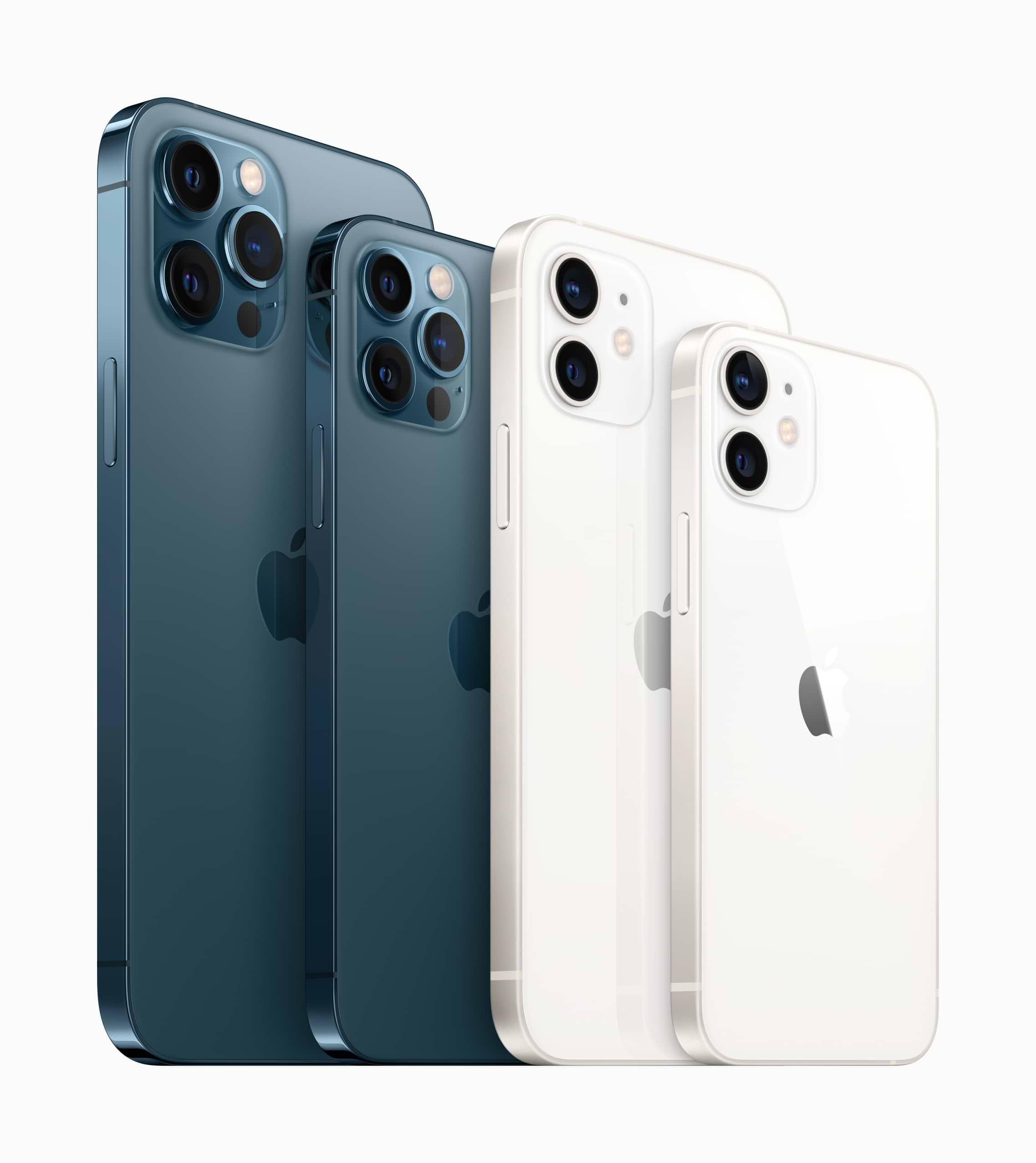 סדרת מכשירי האייפון 12 עם אייפון 12 מיני אייפון 12 פרו ואייפון 12 פרו מקס